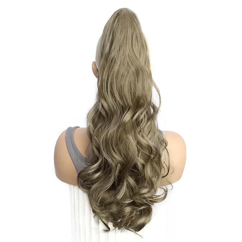 20-Inch Long Curly Claw Clip Ponytail Hair Extension