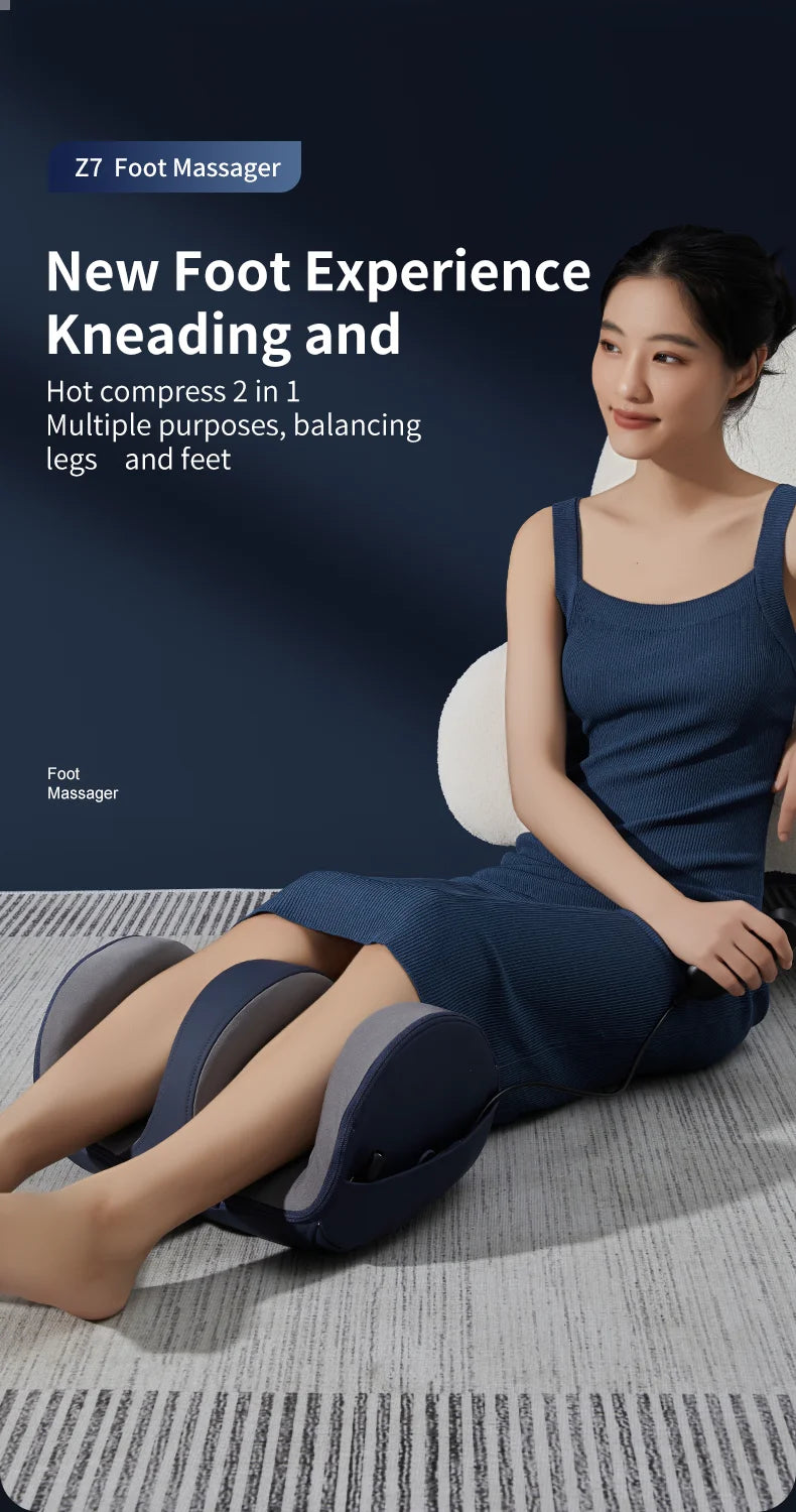 Multifunctional Shiatsu Foot and Calf Massager with Soothing Heat