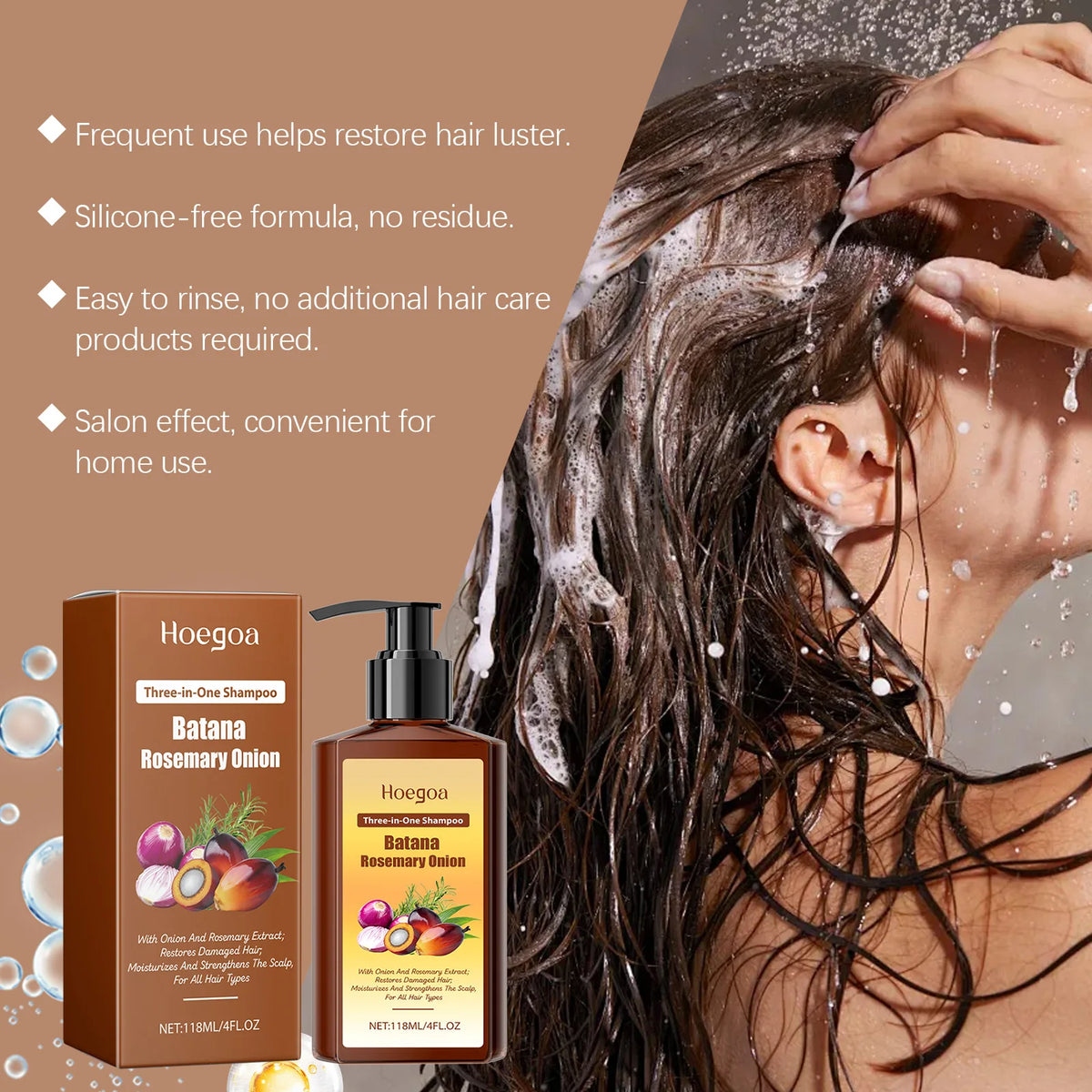 Hair Growth and Scalp Repair Shampoo for Damaged or Thinning Hair