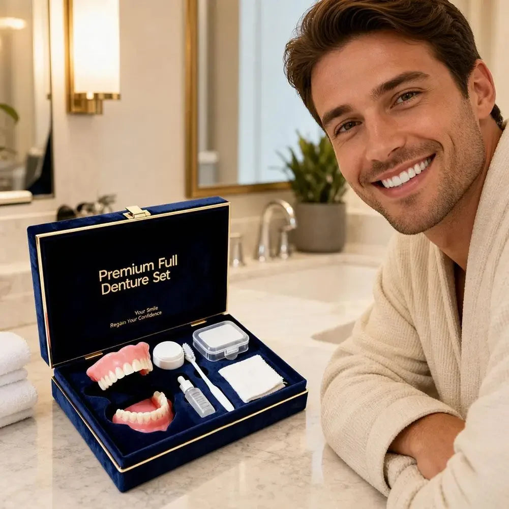 Instant Smile Full Mouth Denture Set for Men and Women - 6