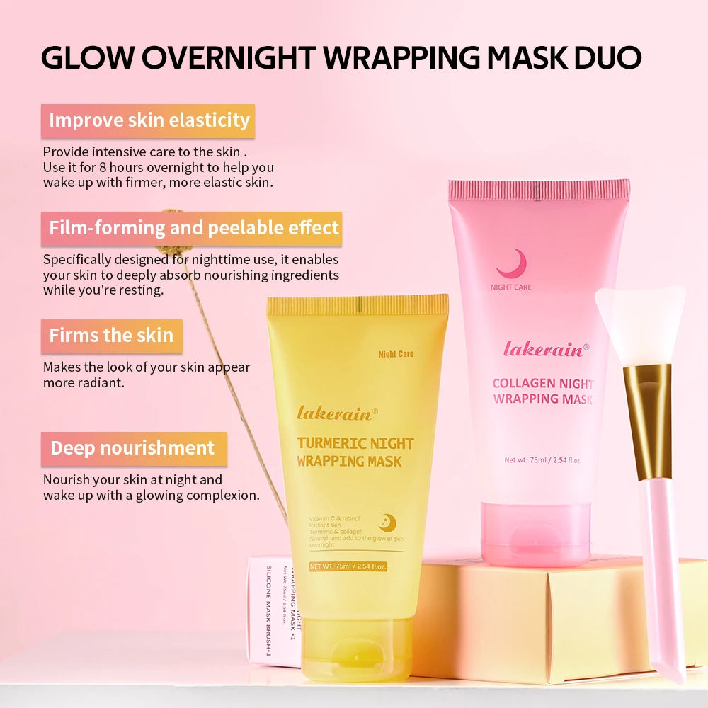 Overnight Hydrating and Firming Peel-Off Face Mask Duo Set - 3