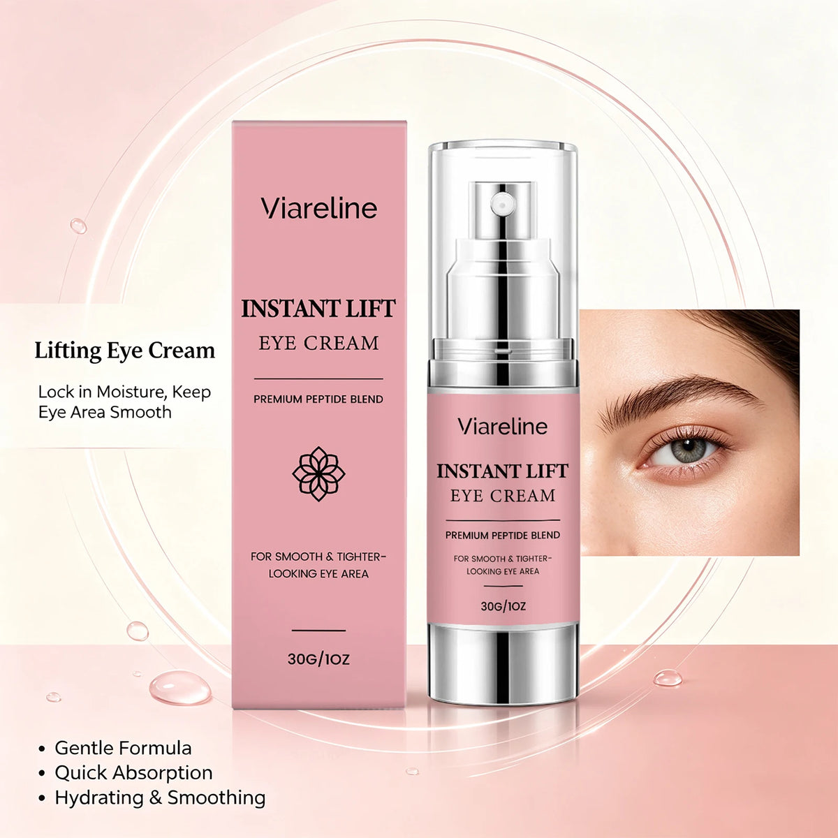 Lifting and Firming Eye Cream for Dark Circles and Fine Lines