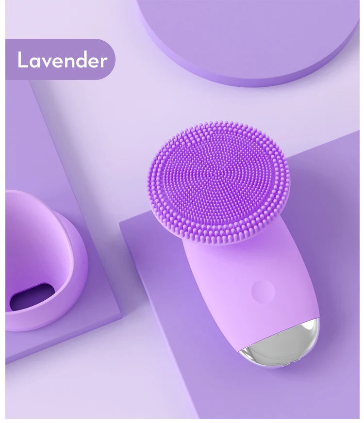 Electric Silicone Face Cleansing Brush for Deep Pore Exfoliation
