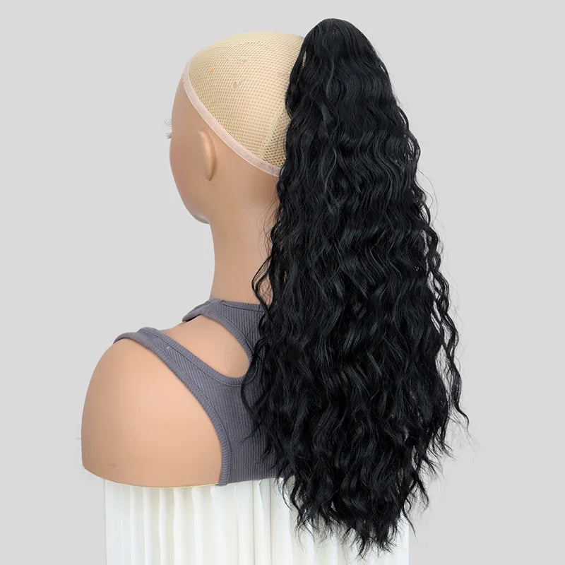 20-Inch Wavy Curly Claw Clip Ponytail Extension