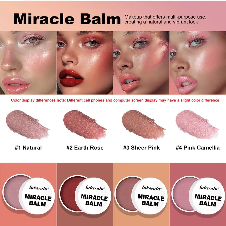 Multi-Purpose Cream Tint Balm for Cheeks Lips and Eyelids - 8