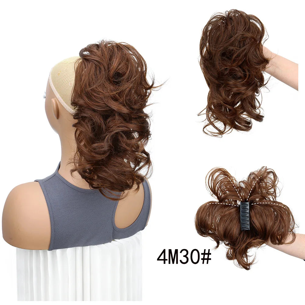 Curly Claw Clip Ponytail Extension for Instant Volume and Hairstyle - 15