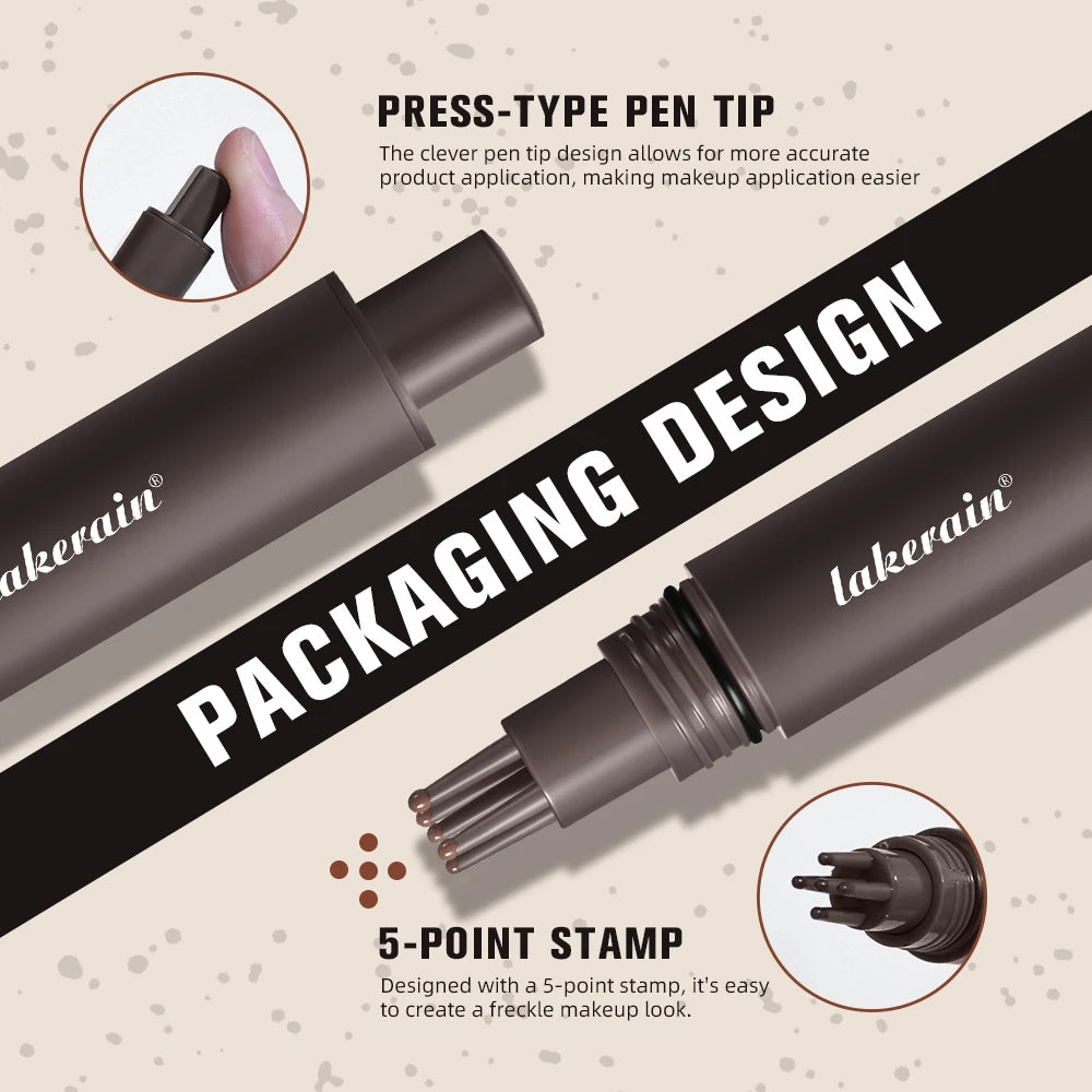 Waterproof Freckle Stamp Pen for Natural Looking Faux Freckle Makeup