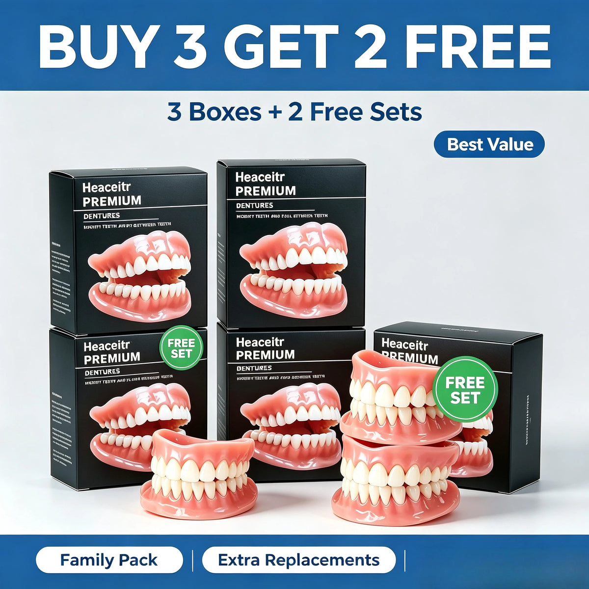 Custom Fit Silicone Dentures for Comfortable and Natural Looking Smile
