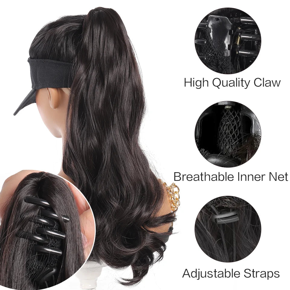 18 Inch Wavy Ponytail Hair Extension Clip-In Hairpiece - 2
