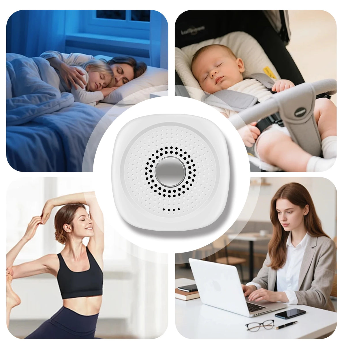 Portable White Noise Sound Machine for Baby and Adult Sleep