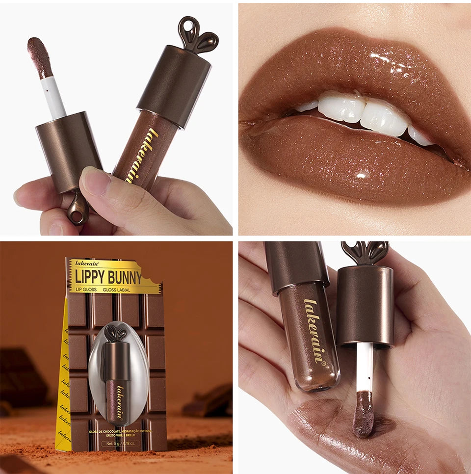 Honey and Chocolate Moisturizing Lip Gloss Set for Hydrated Lips - 33