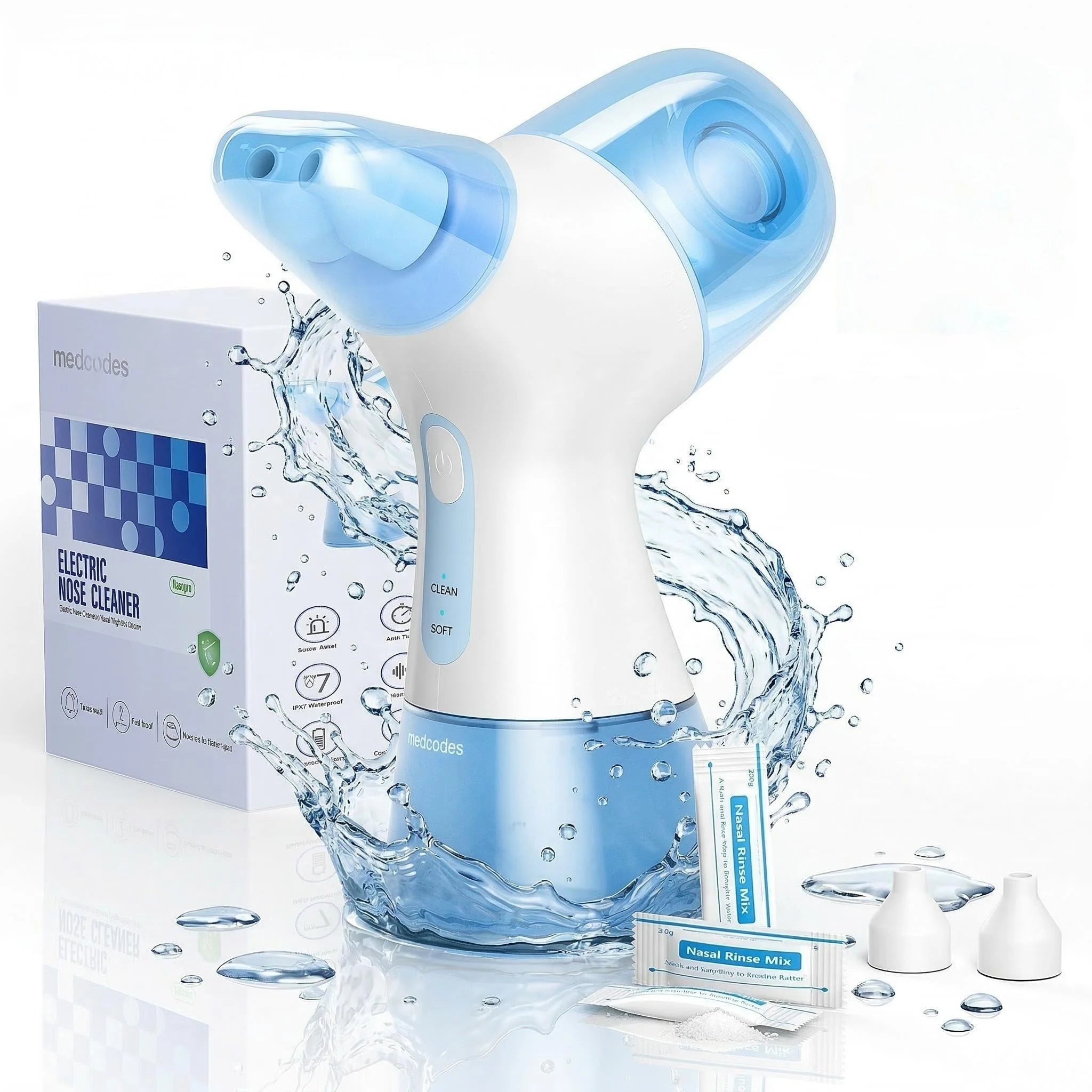Electric Nasal Irrigation System for Sinus Congestion and Allergy Relief - 1