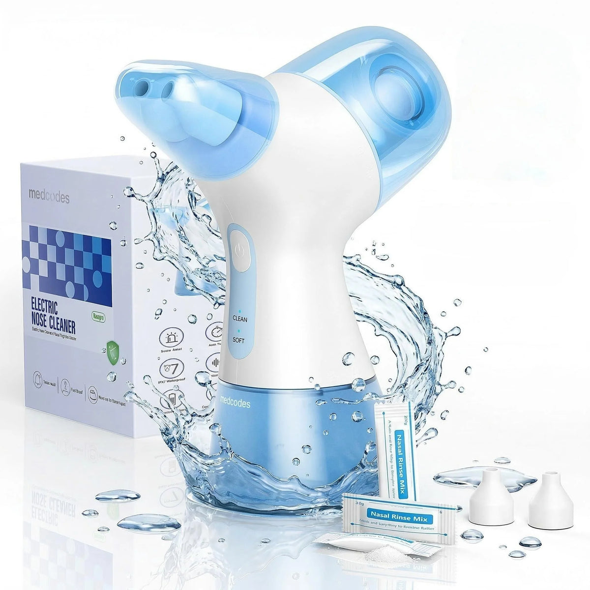 Electric Nasal Irrigation System for Sinus Congestion and Allergy Relief