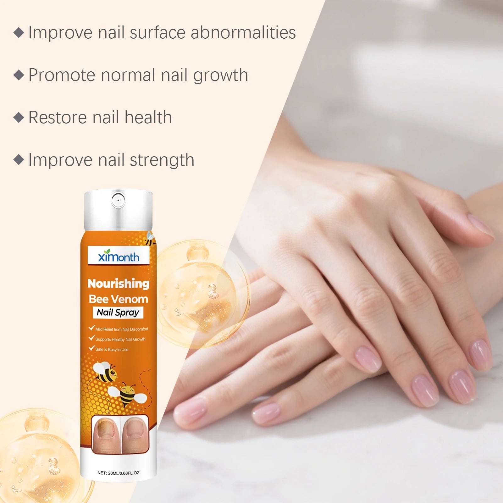 Bee Venom Nourishing Nail Spray for Repairing Brittle and Damaged Nails - 11