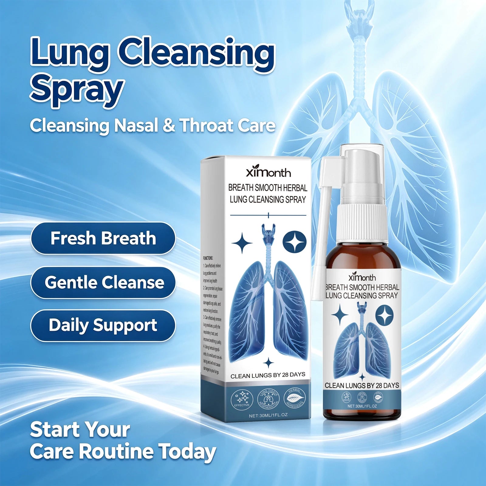 Herbal Lung Cleansing and Throat Soothing Care Spray - 3