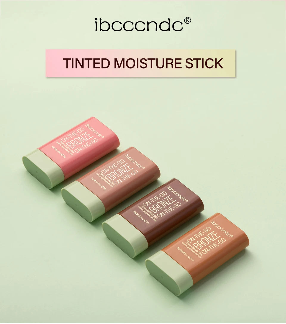 Cream Bronzer and Highlighter Stick for Face Eyes and Body Sculpting - 7