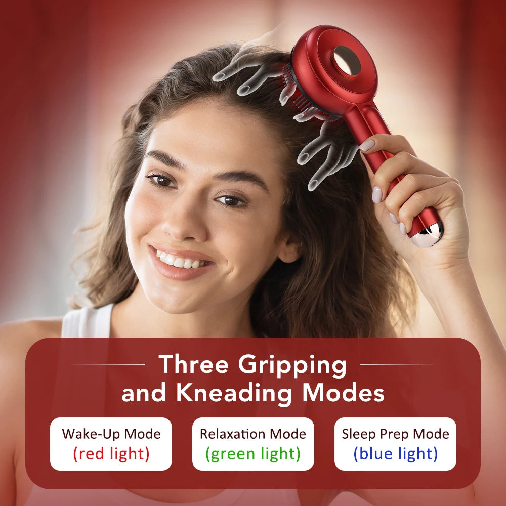Electric Scalp Massage Comb with Liquid Applicator for Hair Growth