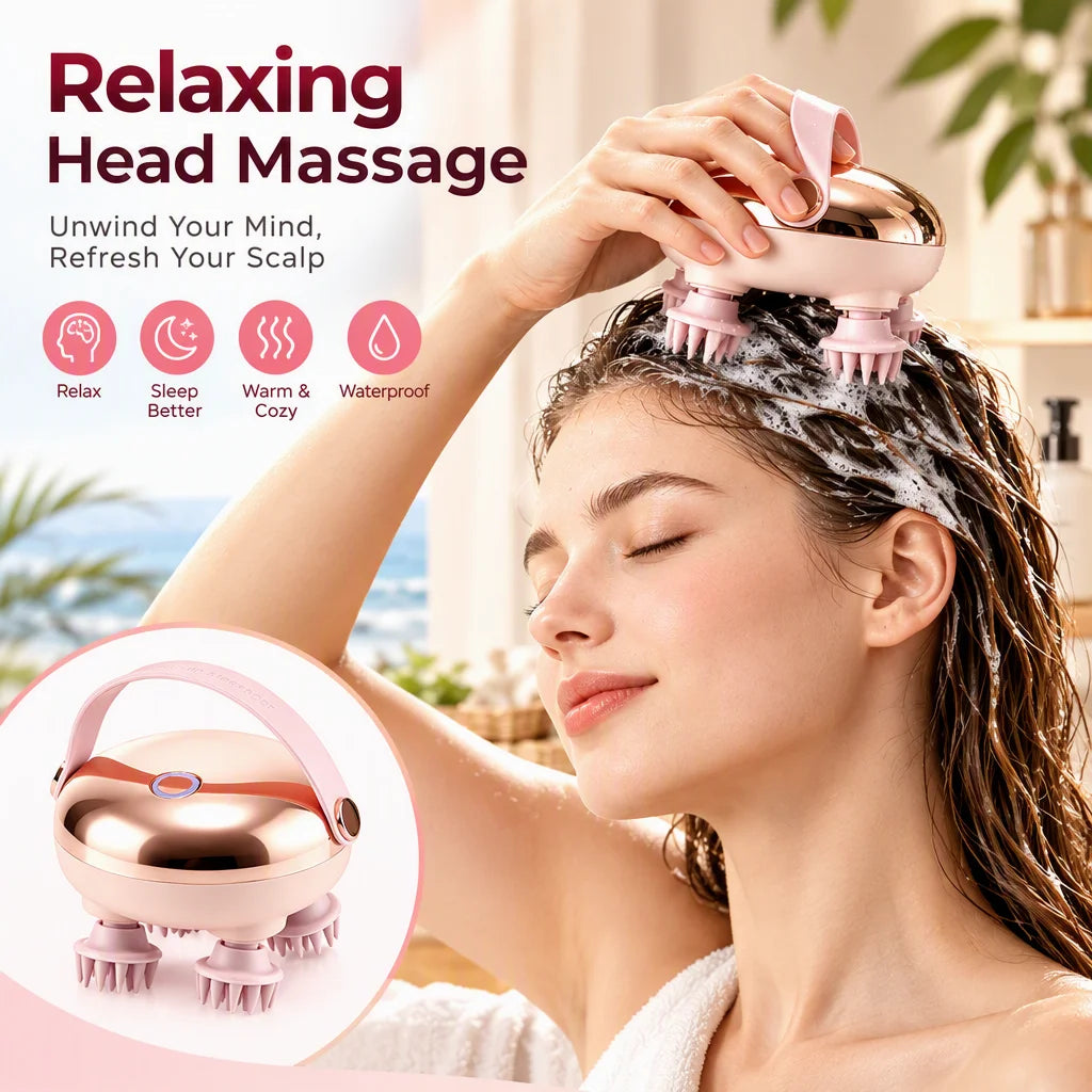 Electric Scalp and Body Massage Tool for Muscle Relief and Relaxation