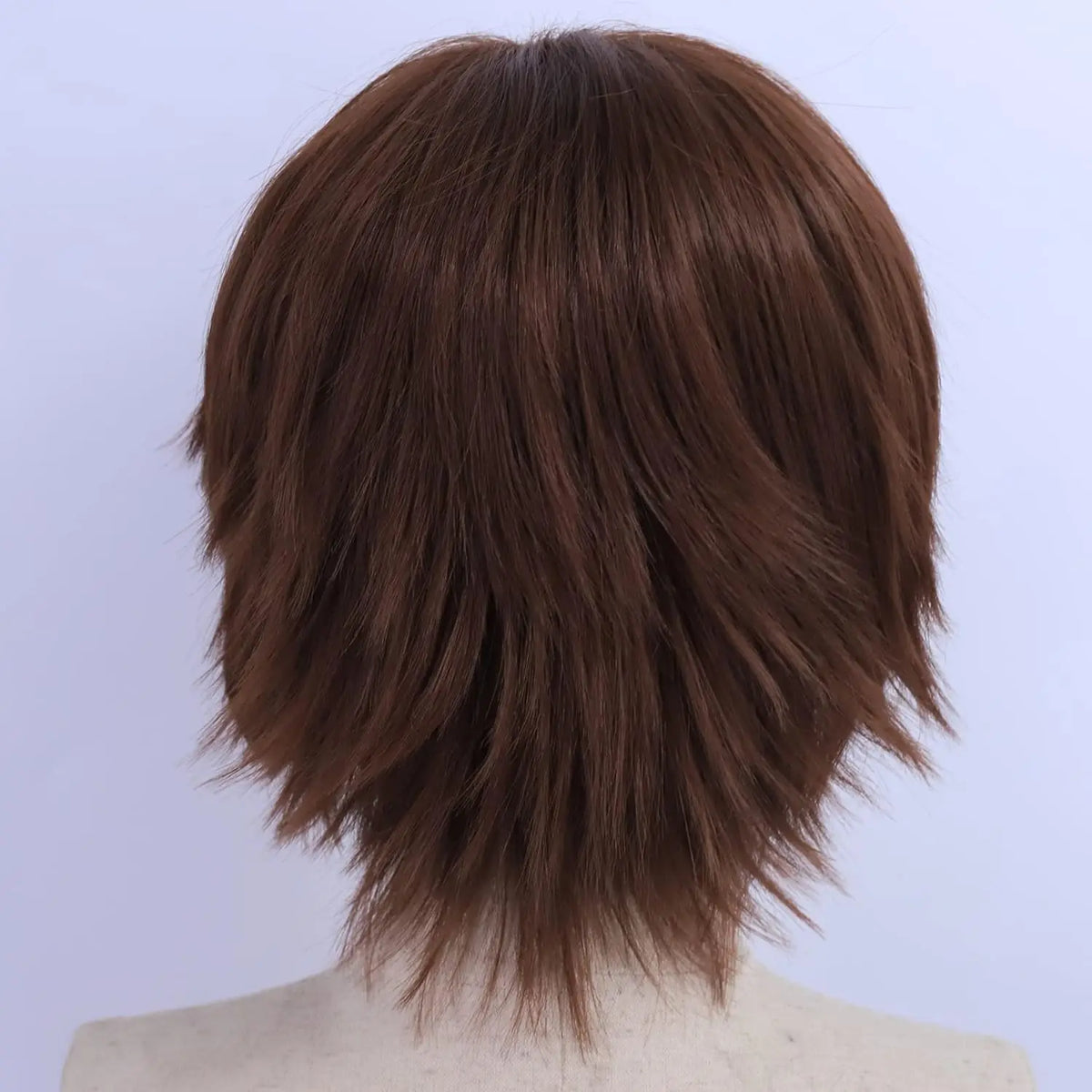 Short Layered Brown Cosplay Wig for Anime Costumes
