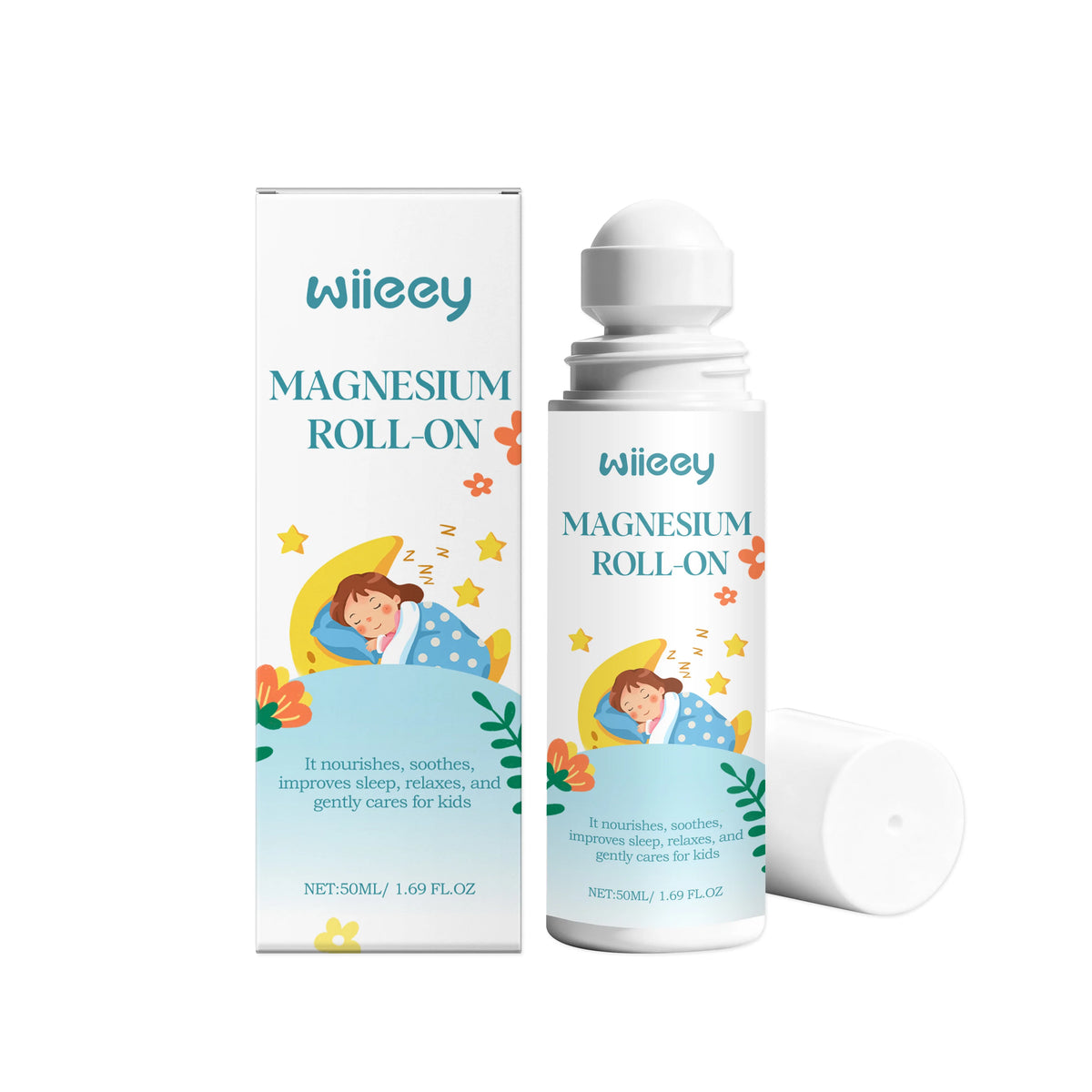 Magnesium Roll-On for Kids Restful Sleep and Body Relaxation