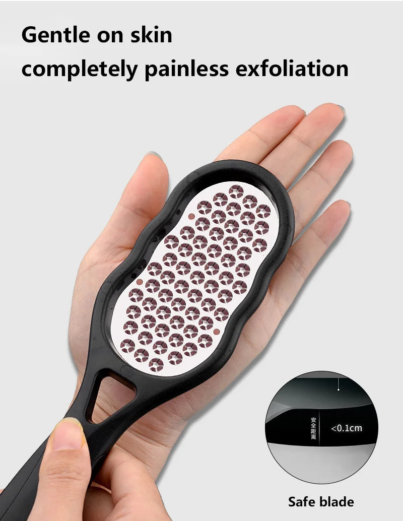 Professional Stainless Steel Foot File for Cracked Heels and Callus Removal