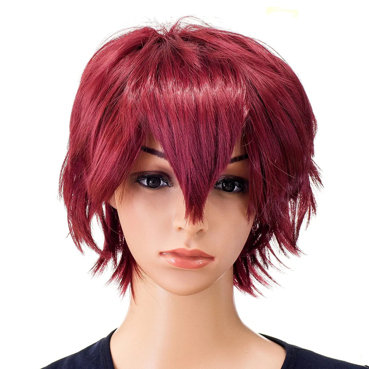 Short Spiky Layered Anime Cosplay Wig for Men and Women - 4