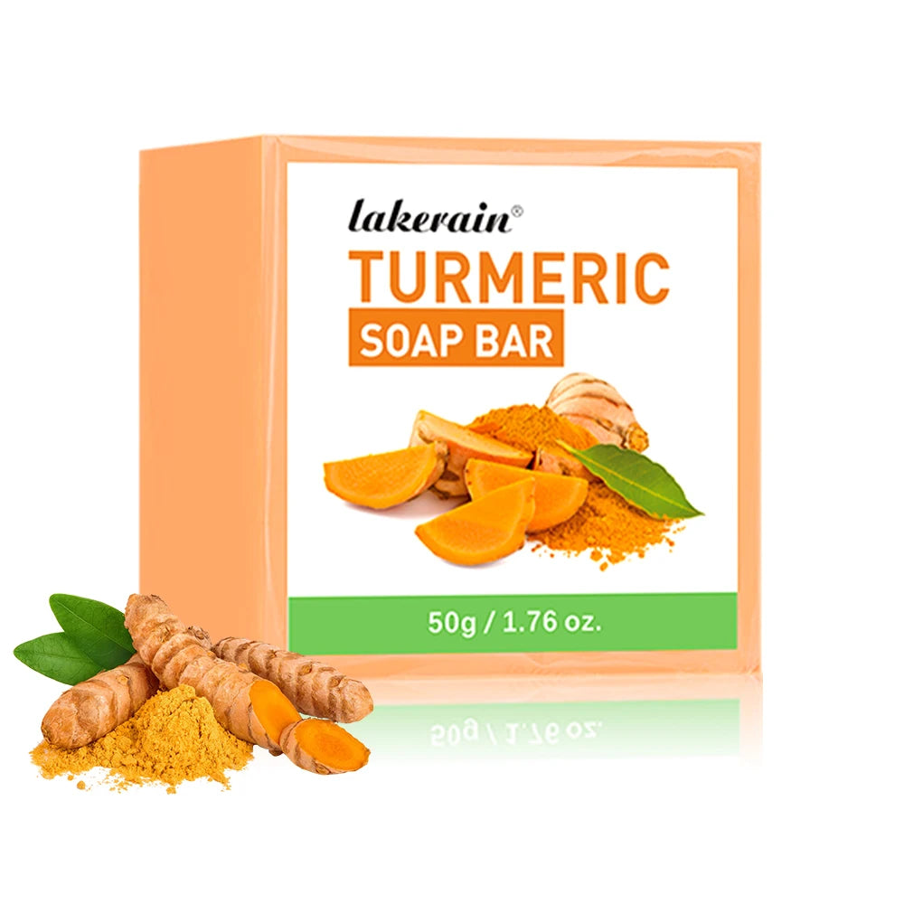 Brightening Turmeric Soap Bar for Face and Body Deep Cleansing