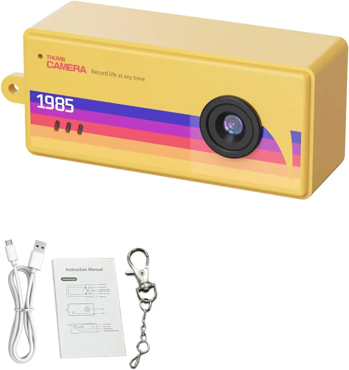 Portable Mini Retro Keychain Digital Camera for Daily Vlogging and Travel - 11