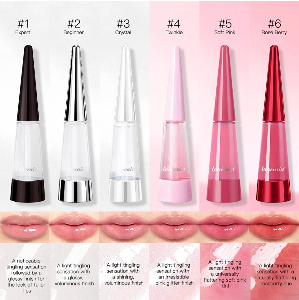 Instant Lip Plumping Gloss for Fuller Hydrated Lips and High Shine Finish - 8