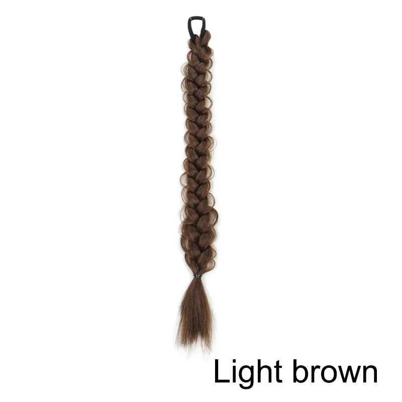 18-Inch Braided Ponytail Hair Extension for Stylish Looks
