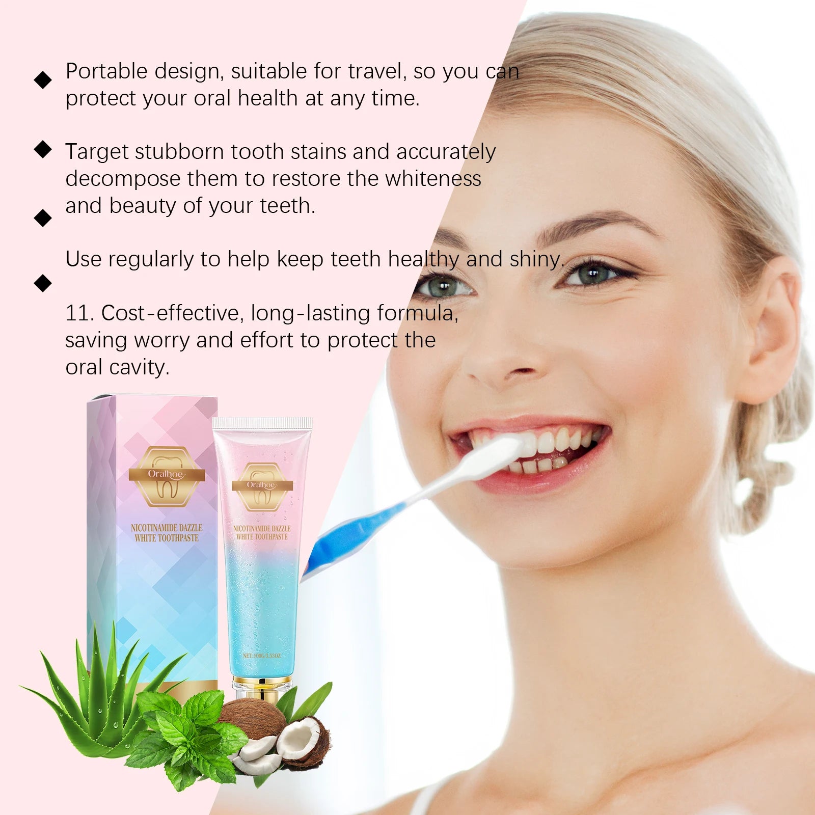 Professional Teeth Whitening Toothpaste for Cavity Repair and Fresh Breath - 5