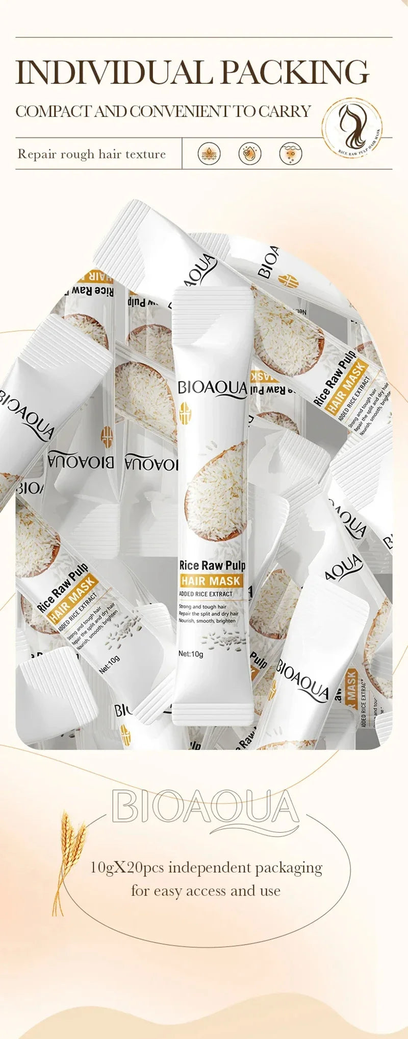 Magical Hair Repair Mask for Dry Frizzy Hair and Split Ends