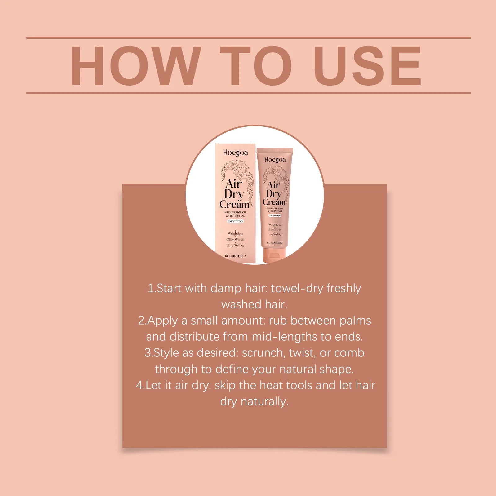 Hydrating Curl Defining Cream with Castor and Coconut Oil - 12