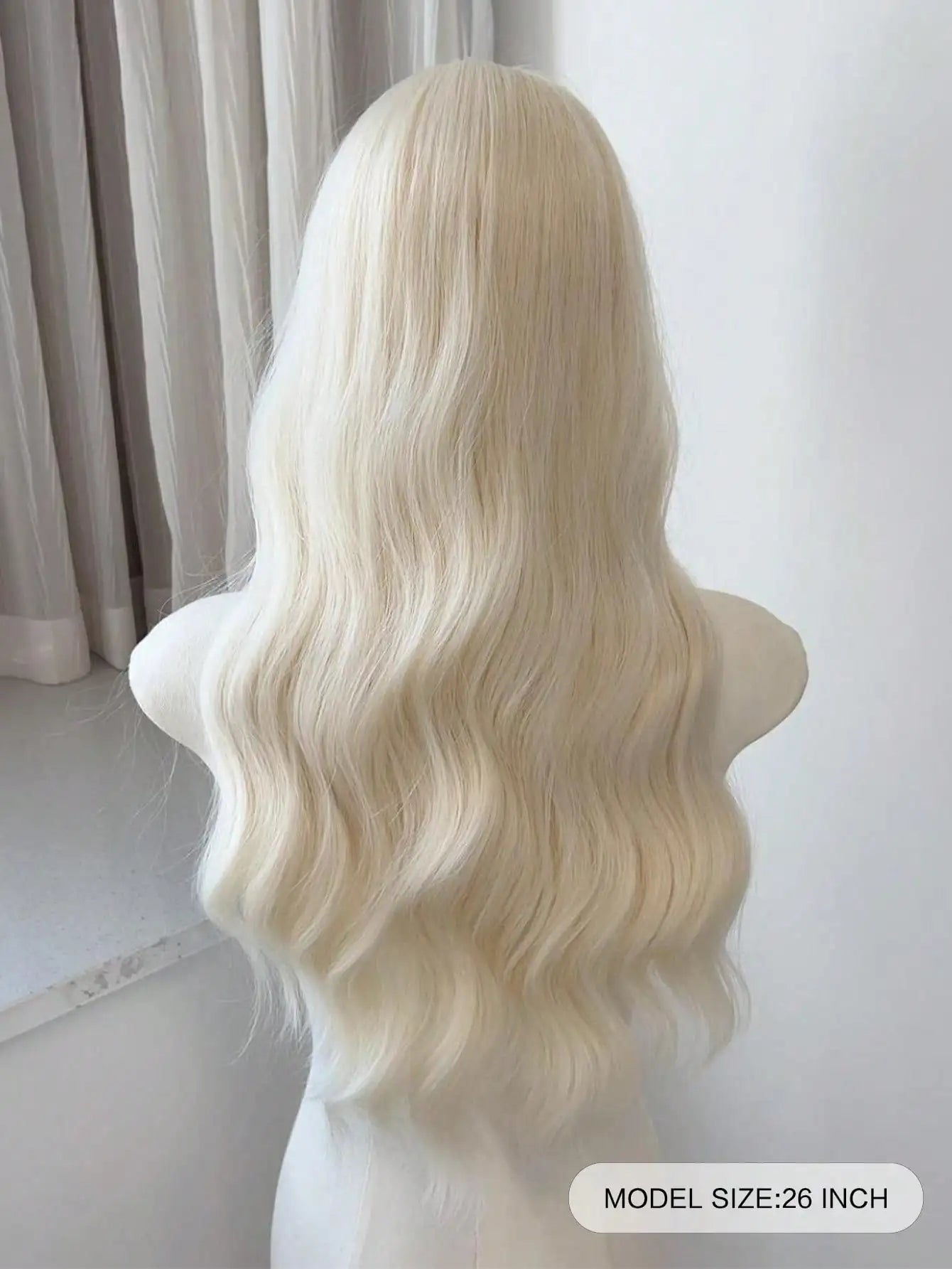 Long Wavy Synthetic Wig with Bangs for Daily Wear and Cosplay - 3
