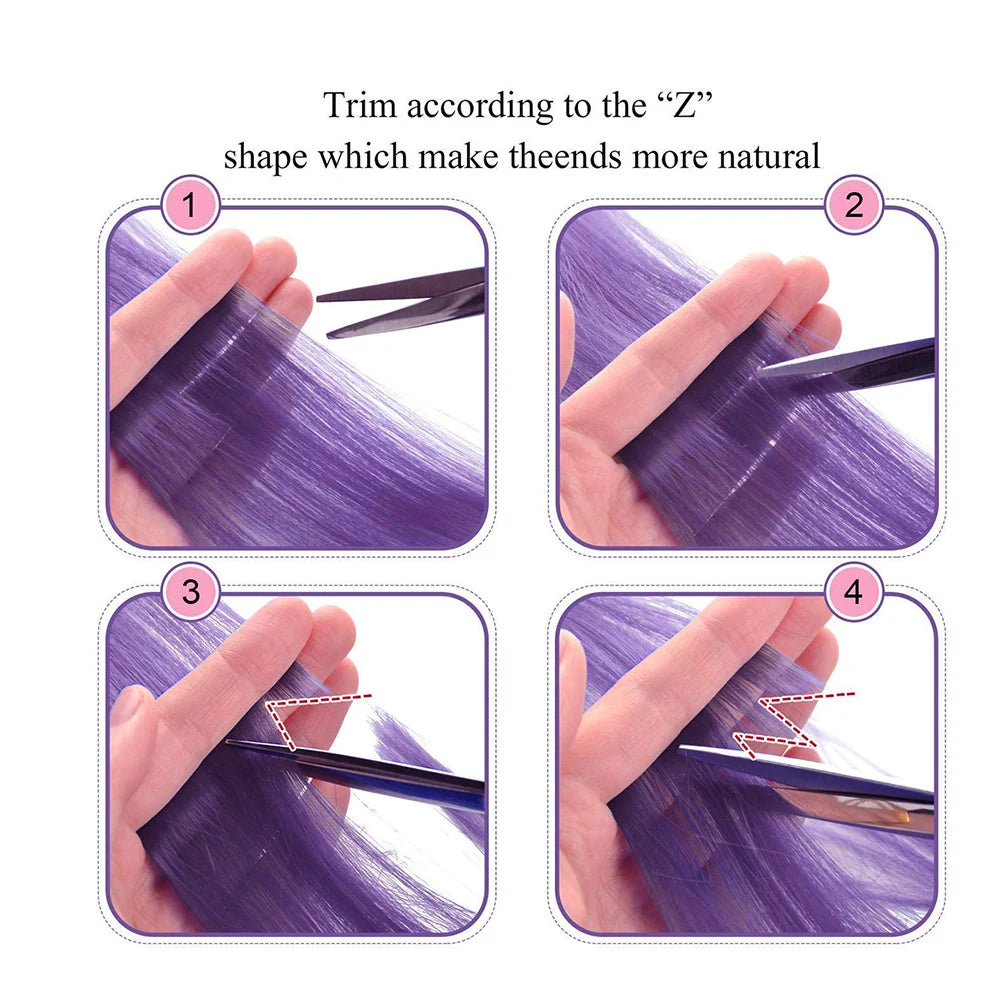 22-Inch Colored Clip-In Hair Extension Highlights - 4