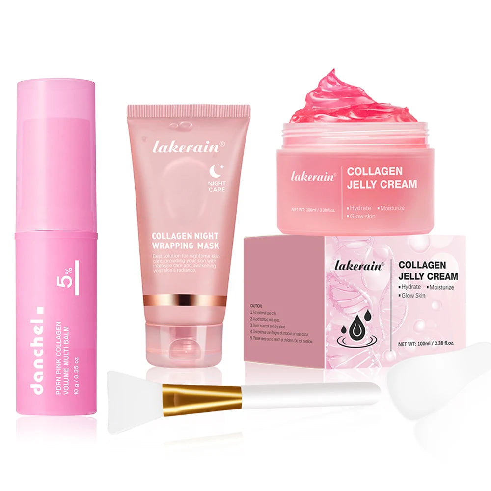 Collagen Hydrating Skincare Kit for Deep Facial Moisture and Firming