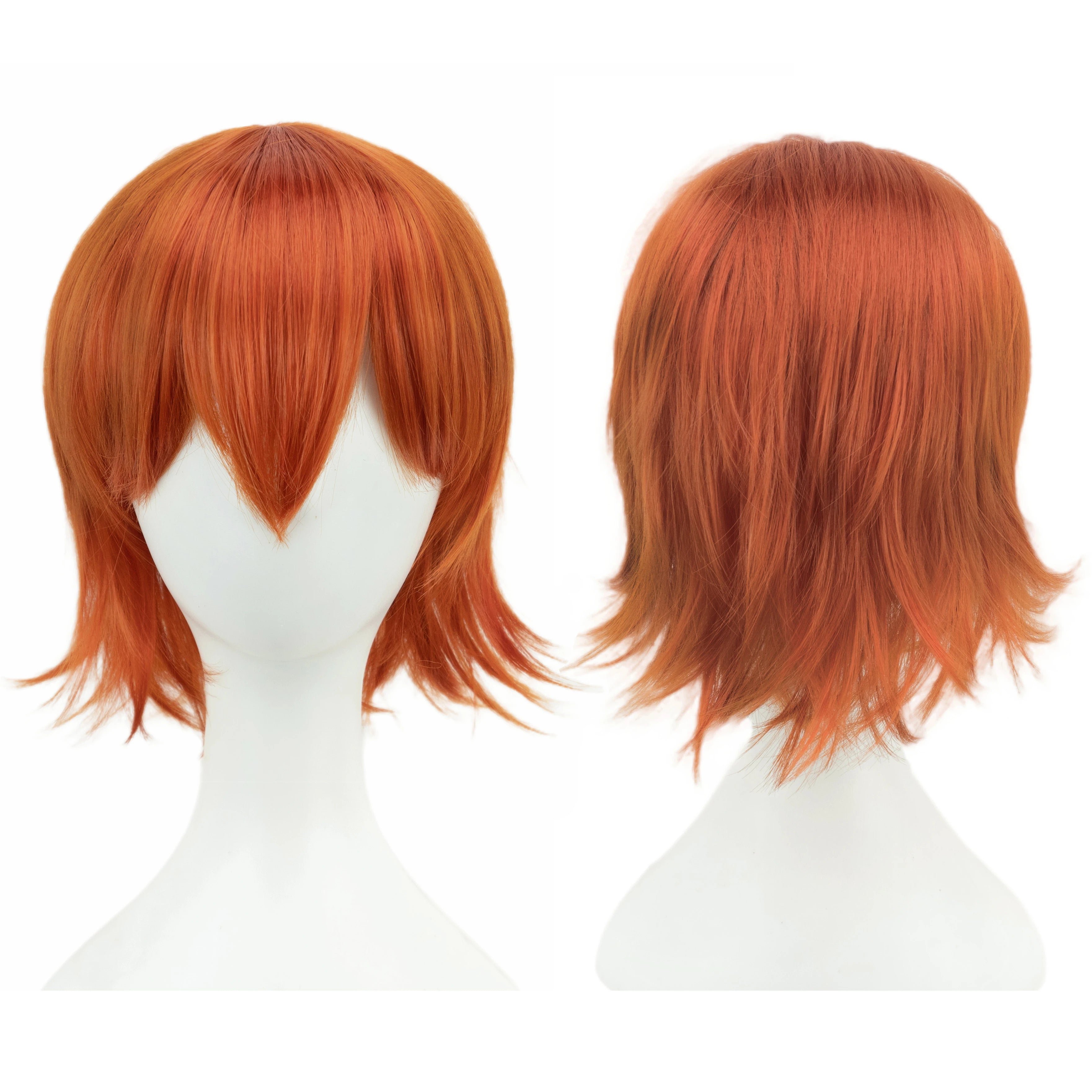 Short Bob Cosplay Wig with Bangs for Halloween and Costume Parties - 30
