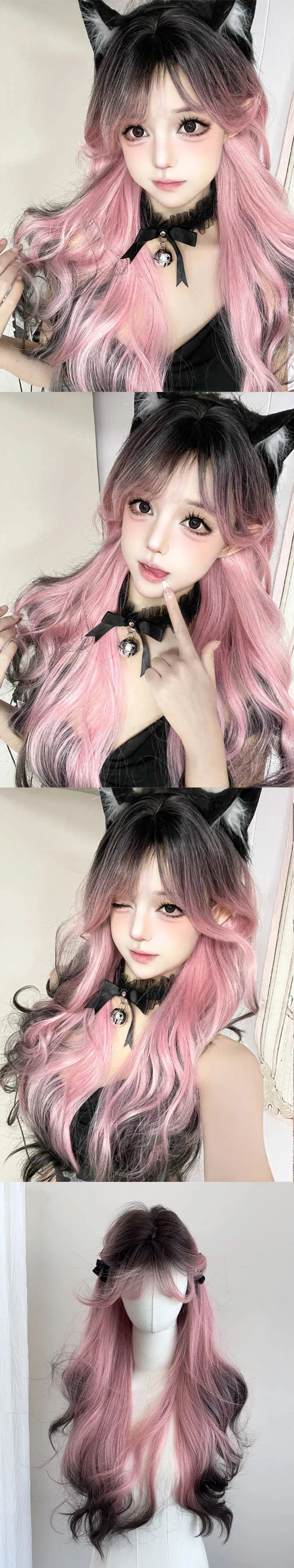 Long Wavy Ombre Cosplay Wig for Women