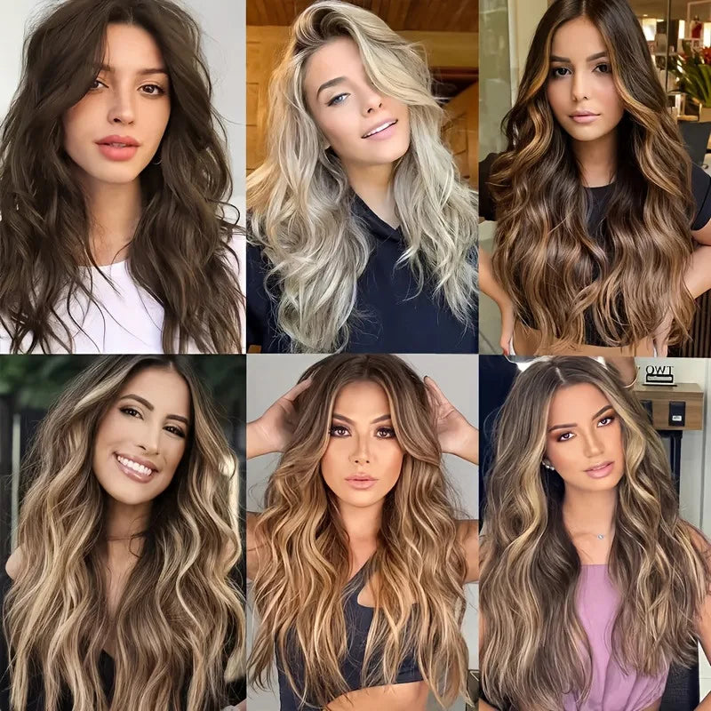 18-Inch Wavy Clip-In Hair Extensions for Voluminous Styles