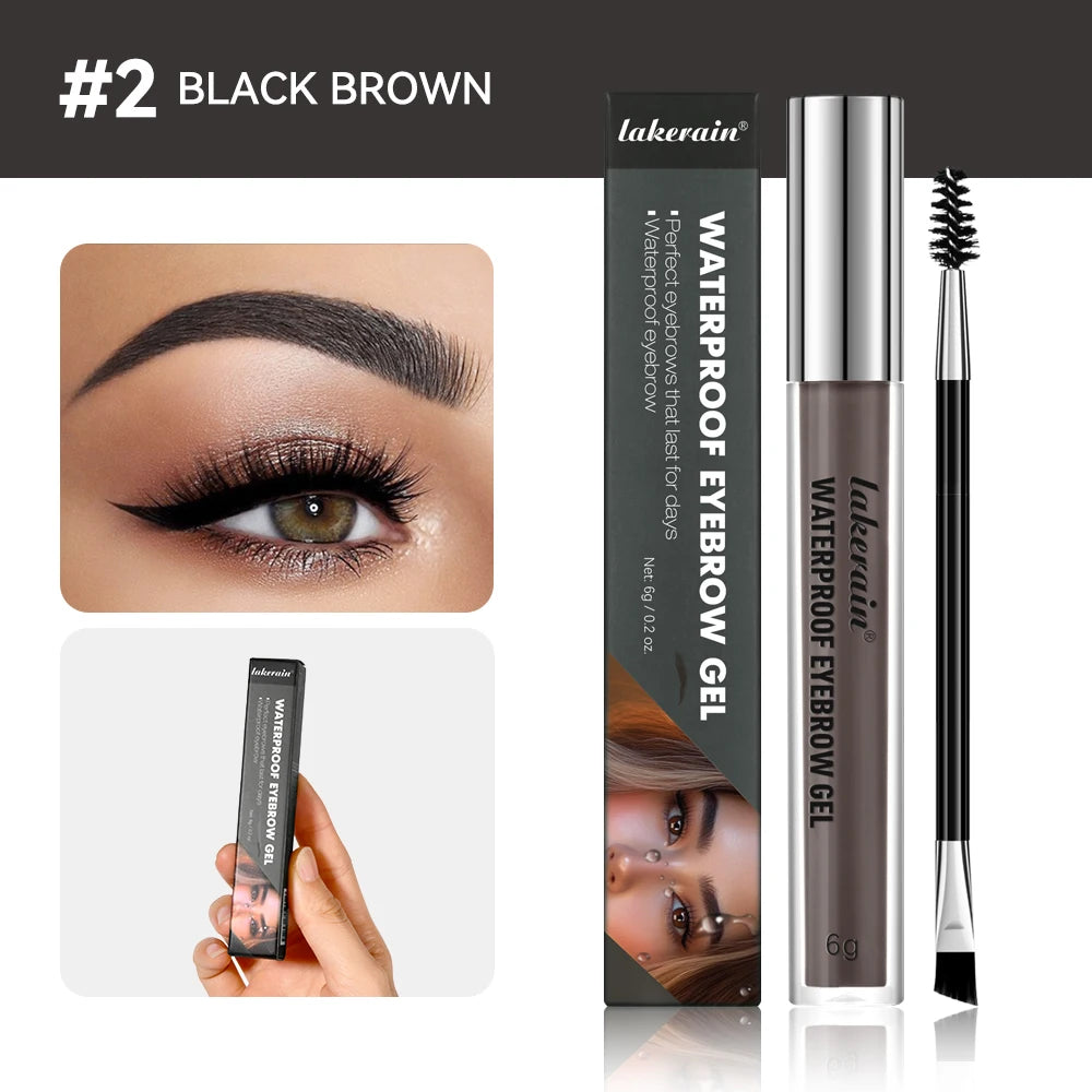 Waterproof Liquid Eyebrow Gel Set for Long-Lasting Natural Defined Brows