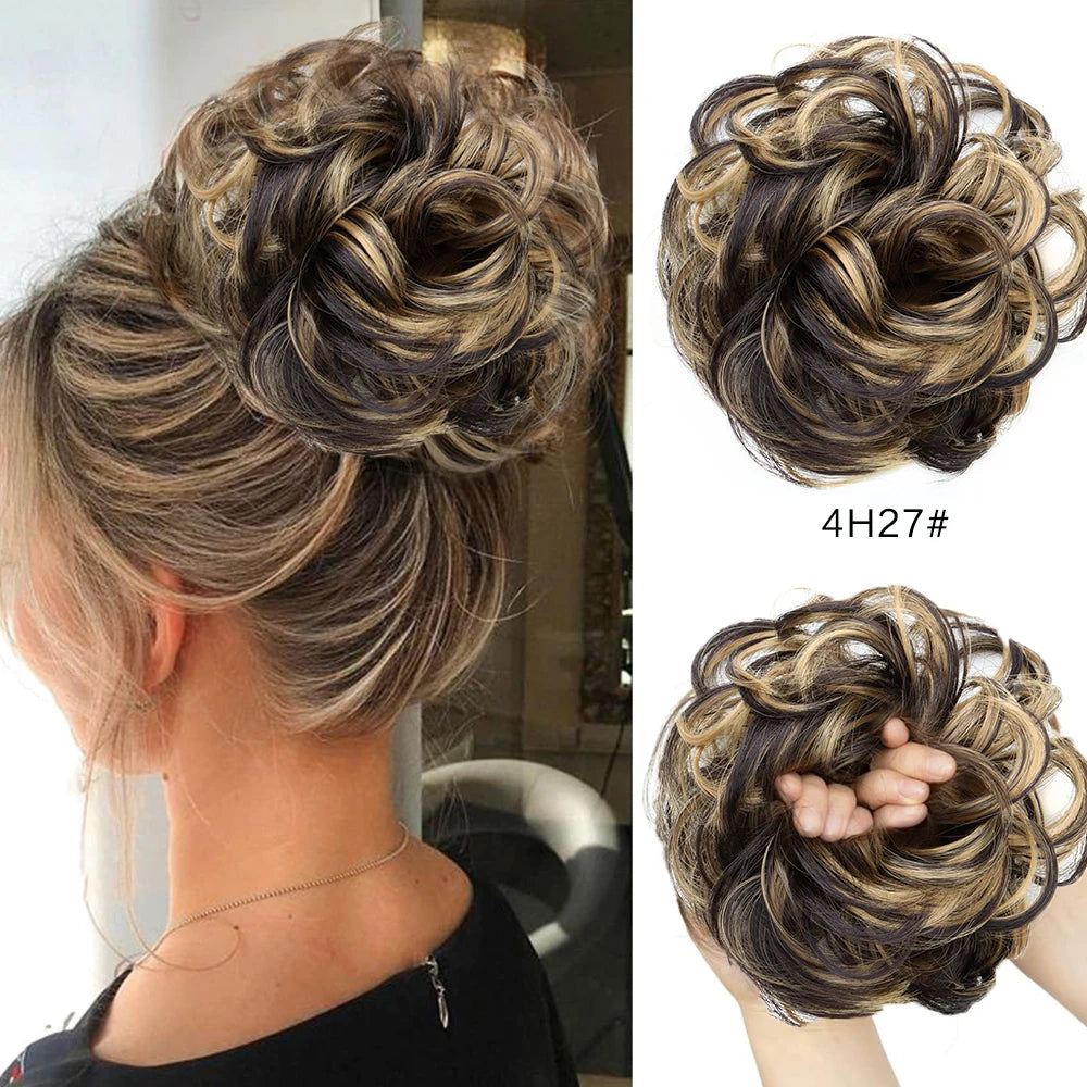 Wavy Curly Messy Hair Bun for Quick Elegant Hairstyles