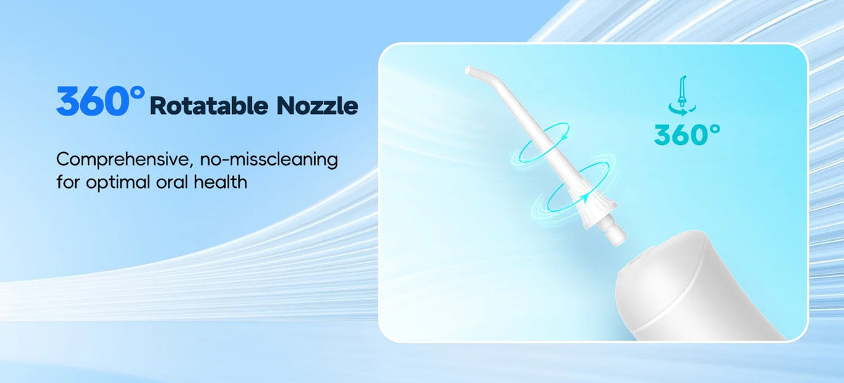 Portable Rechargeable Water Flosser for Deep Teeth and Gum Cleaning