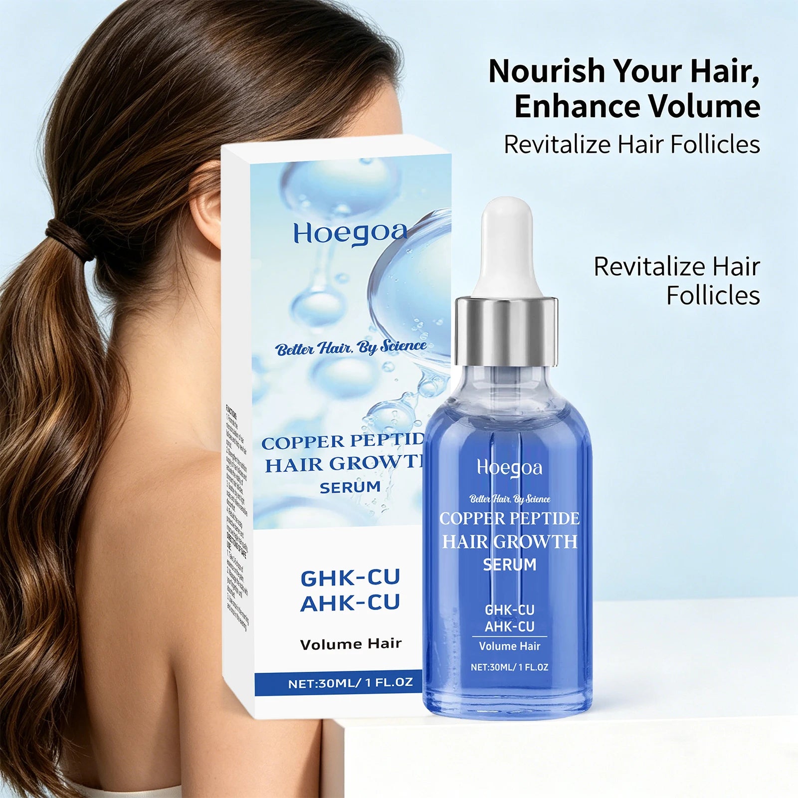 Copper Peptide Hair Growth Serum for Damaged and Thinning Hair - 3