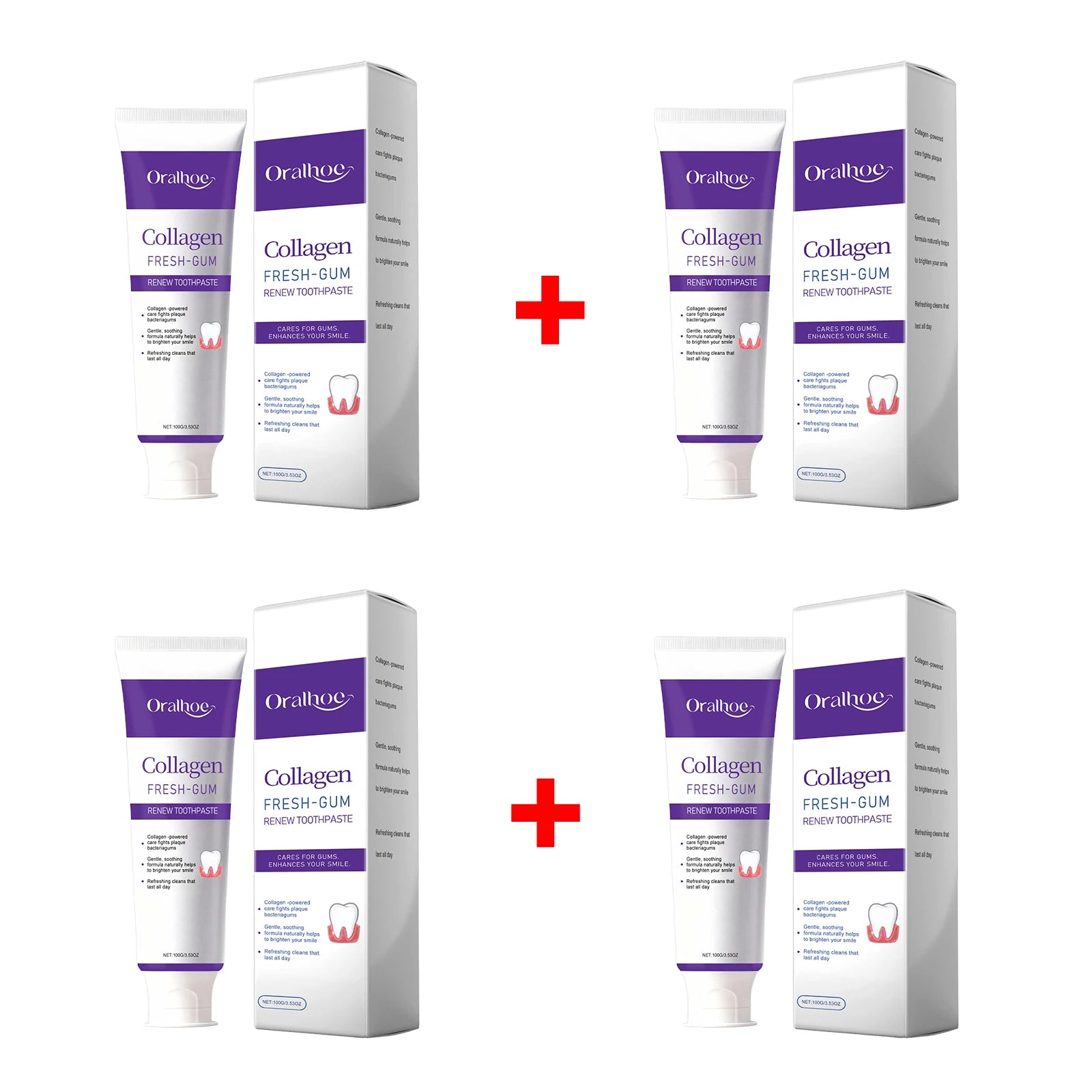 Collagen Whitening Toothpaste for Deep Cleaning and Fresh Breath - 18