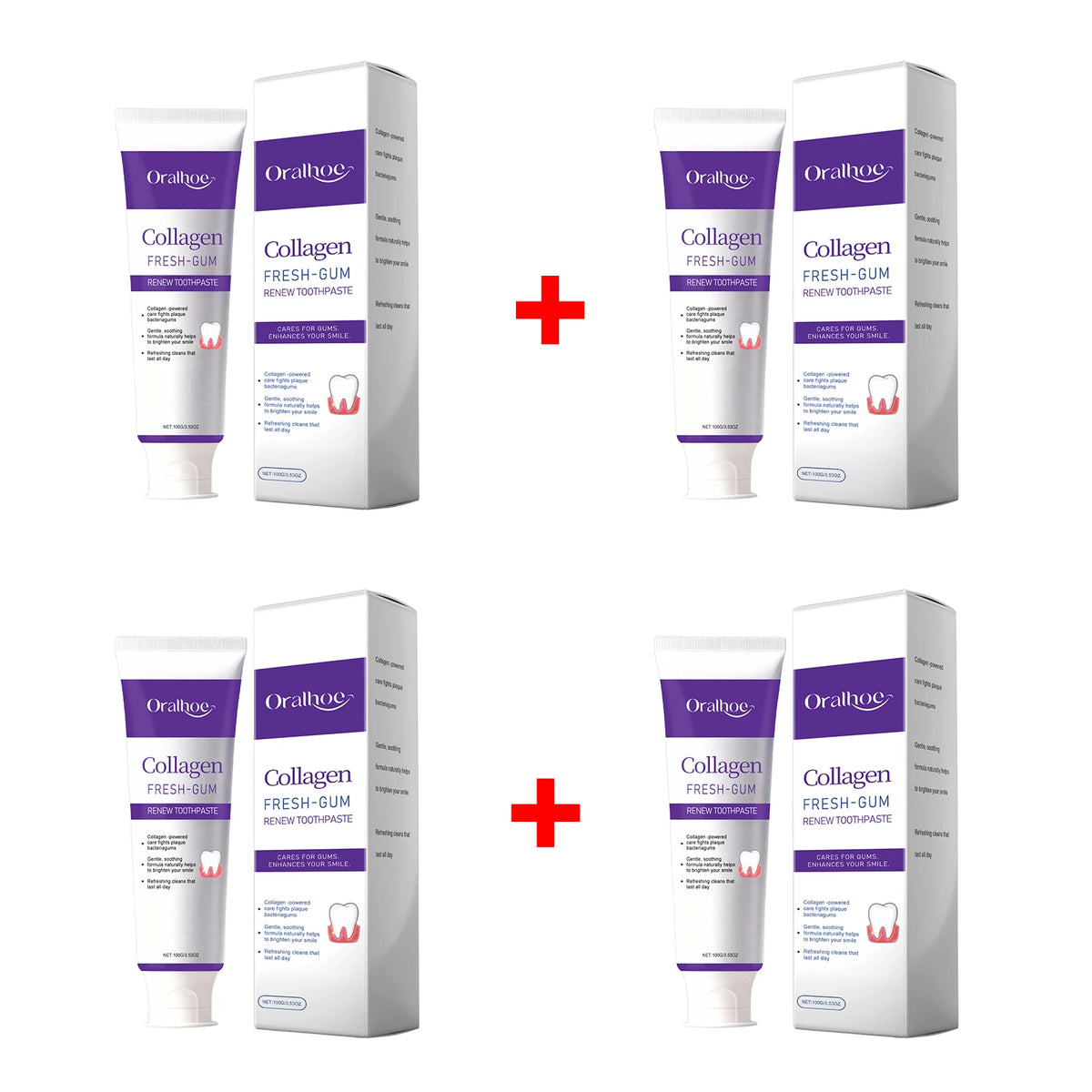 Collagen Whitening Toothpaste for Deep Cleaning and Fresh Breath