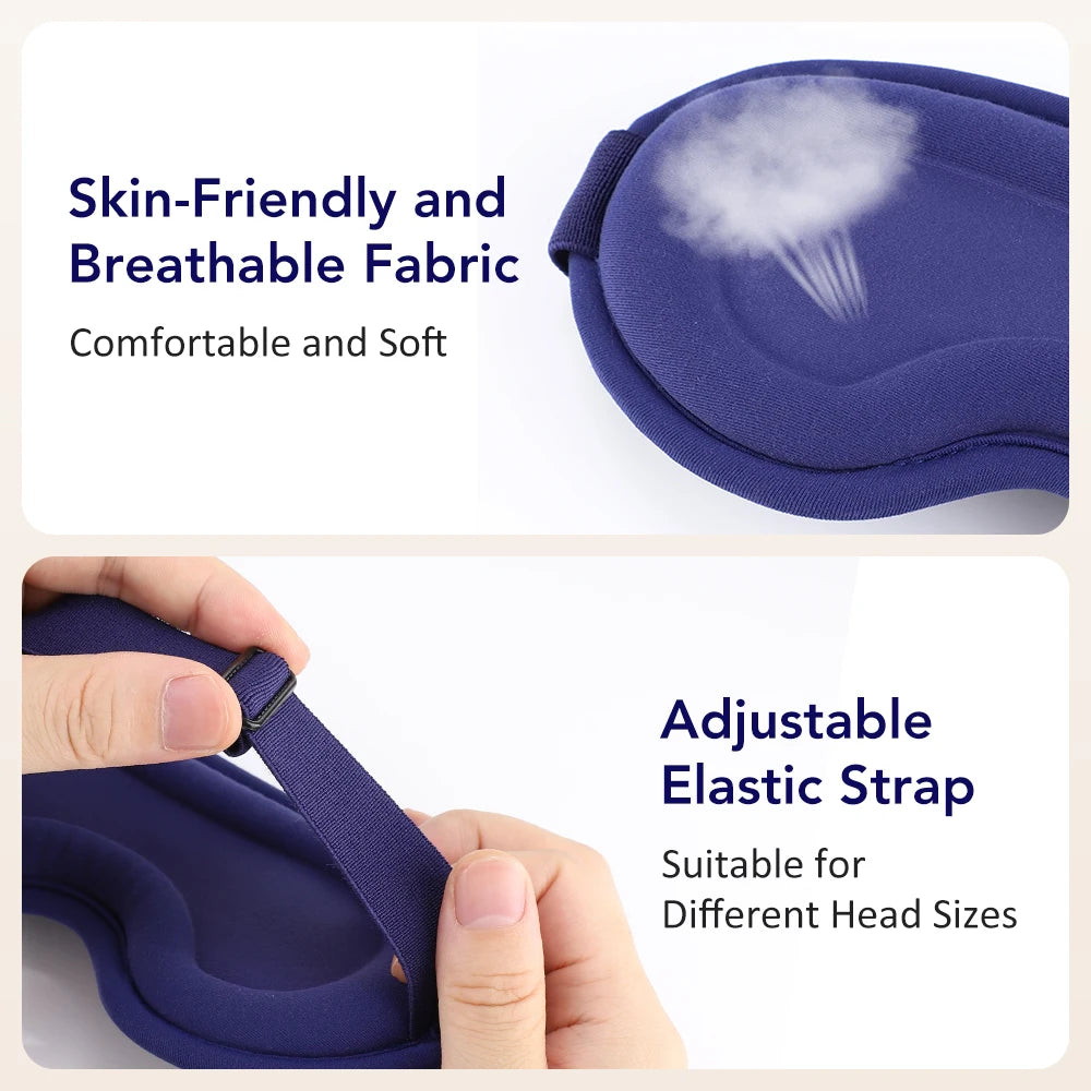 Heated Eye Massage Mask with Vibration for Stress Relief and Sleep - 13