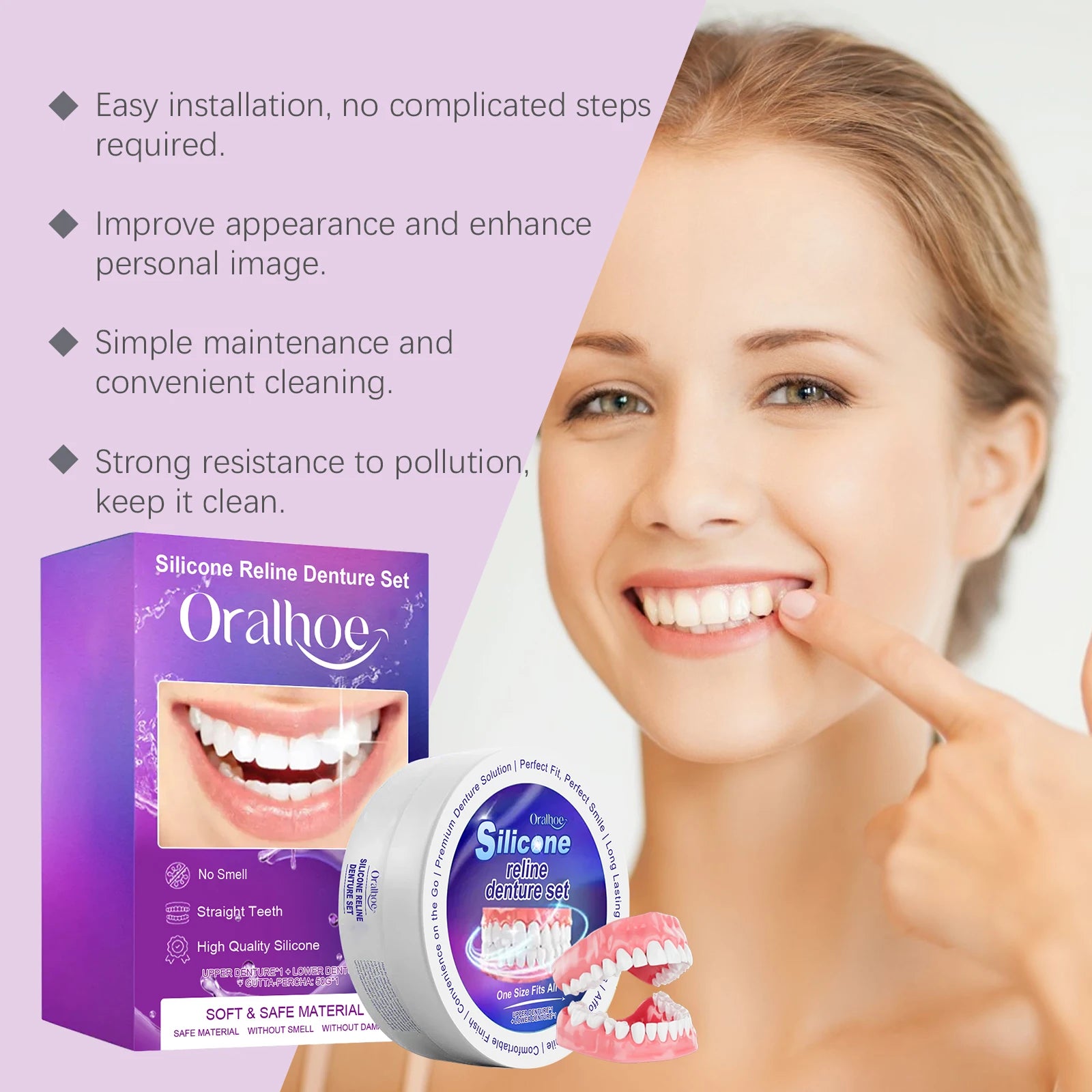Silicone Denture Reline Set for Comfortable Fit and Natural Smile - 6