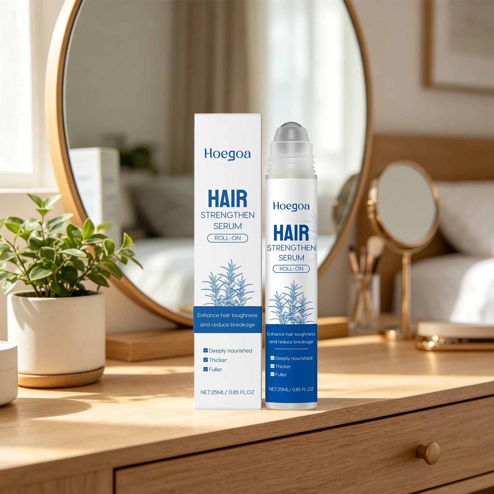 Rosemary Hair Growth Serum Roller for Thinning Hair and Scalp Nourishment - 4