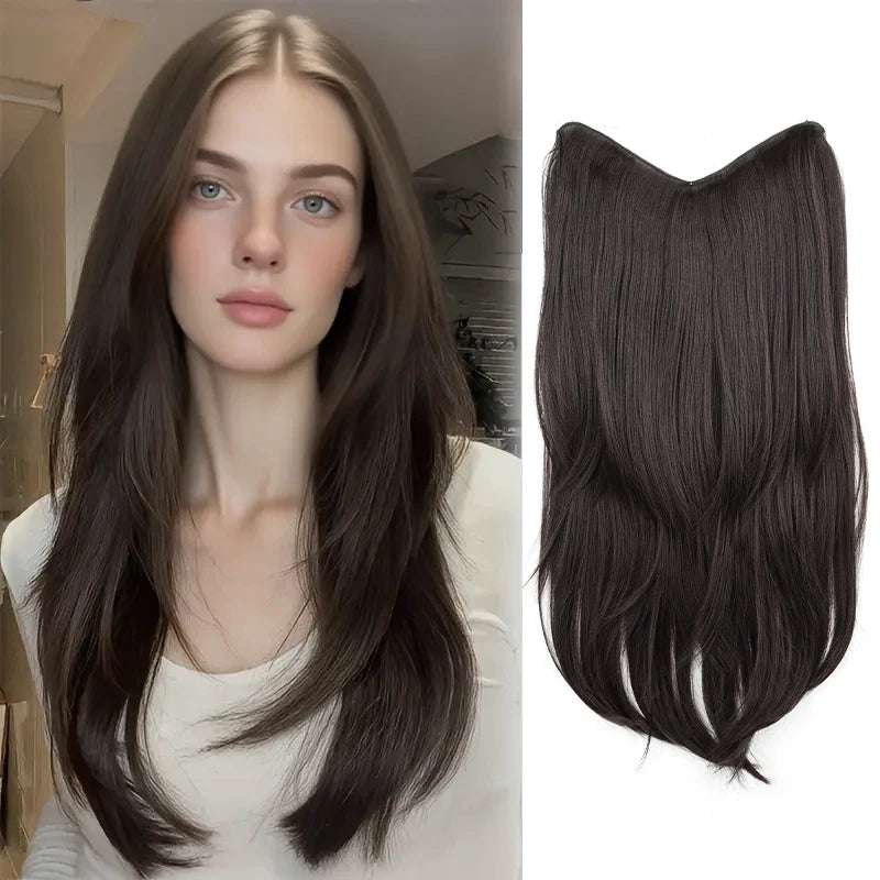 22 Inch Seamless U-Shape Curly Hair Extensions