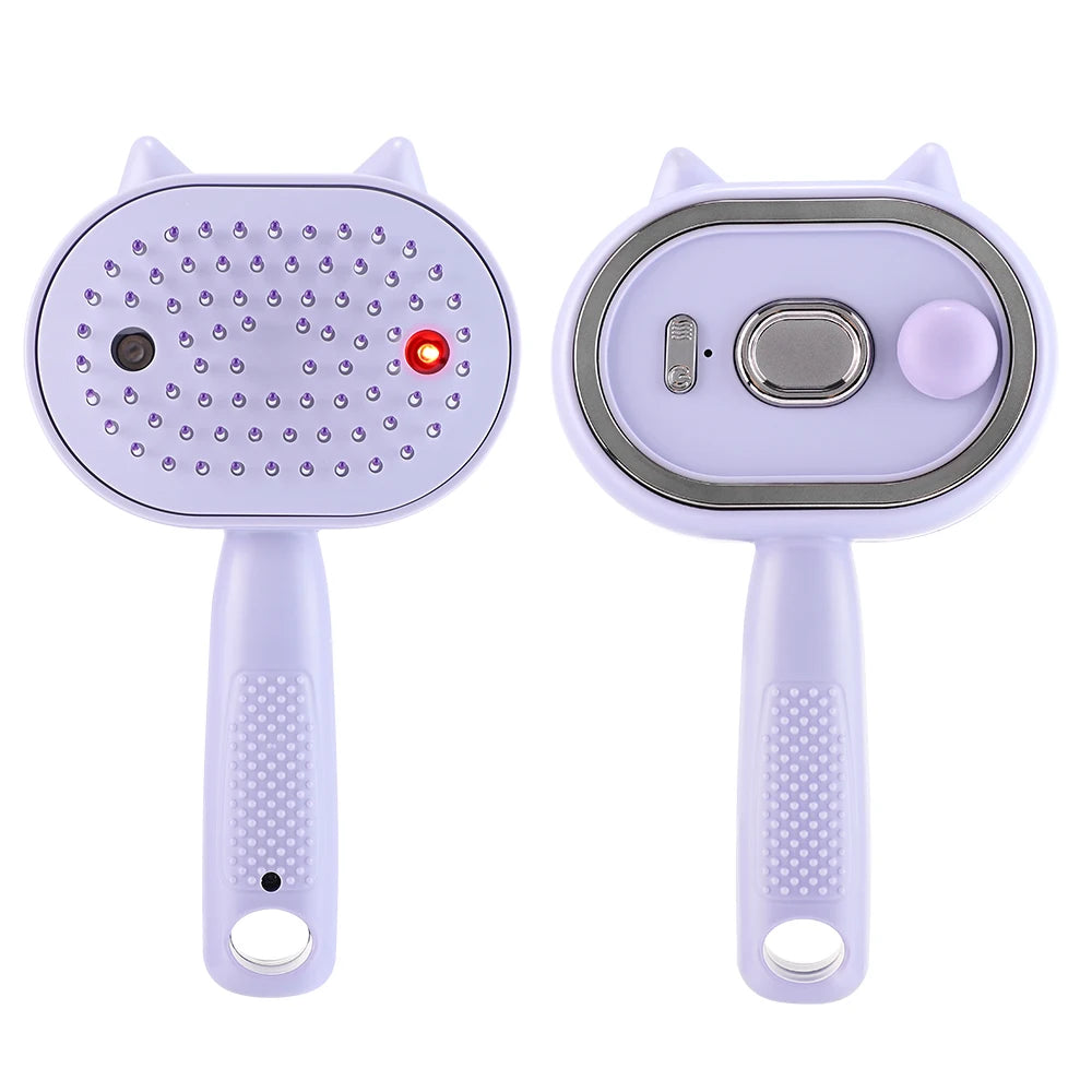 Electric Mist Spray Massage Comb for Detangling and Frizzy Hair Care